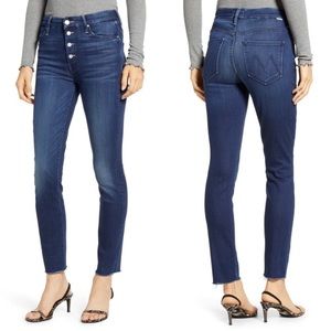 Mother jeans, skinny, frayed